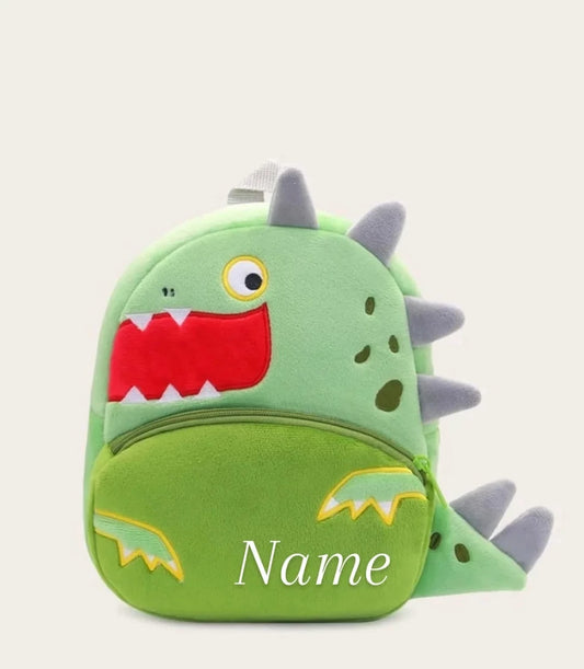 Personalised Toddlers Dinosaur Backpack School Bag