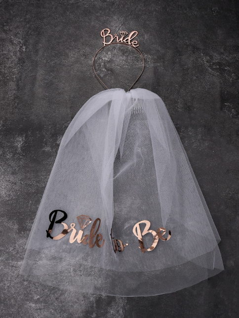 Bride To Be Headband & Veil Hen Party