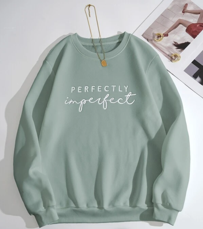 Mint Green Perfectly Imperfect Inner Fleece Jumper