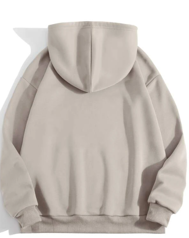 Khaki Heart Inner Fleece Hoodie