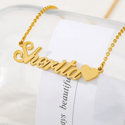 Personalised Name Necklace - Heart