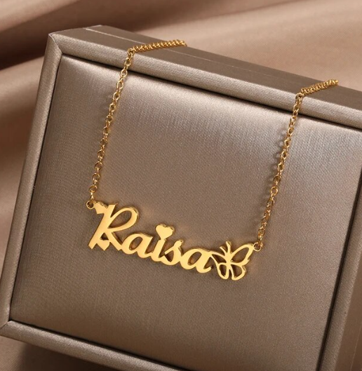 Personalised Name Necklace - Butterfly