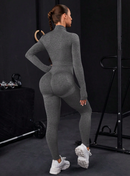 Gym Bunny Grey Eva 2 Piece Gym Set