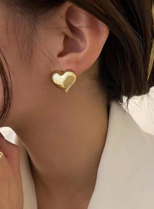 Large Heart Earrings
