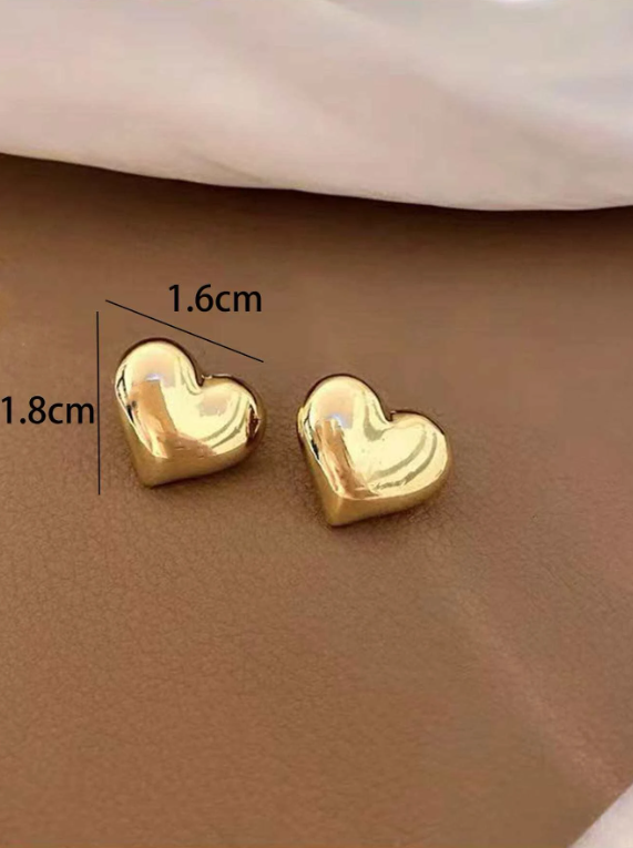 Large Heart Earrings