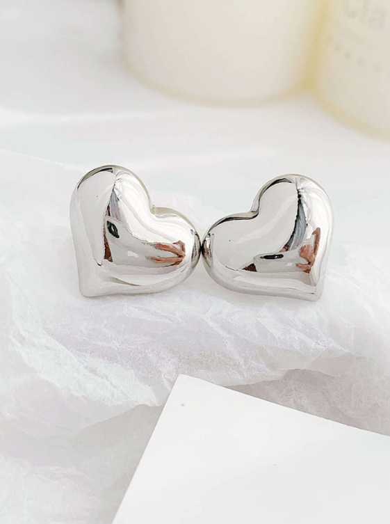 Large Heart Earrings