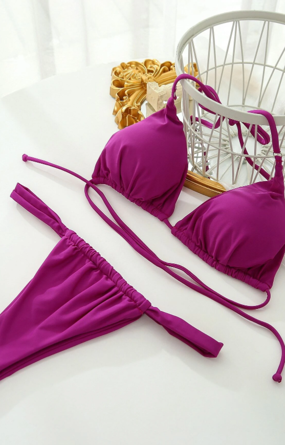 Purple 2 Piece Bikini Set