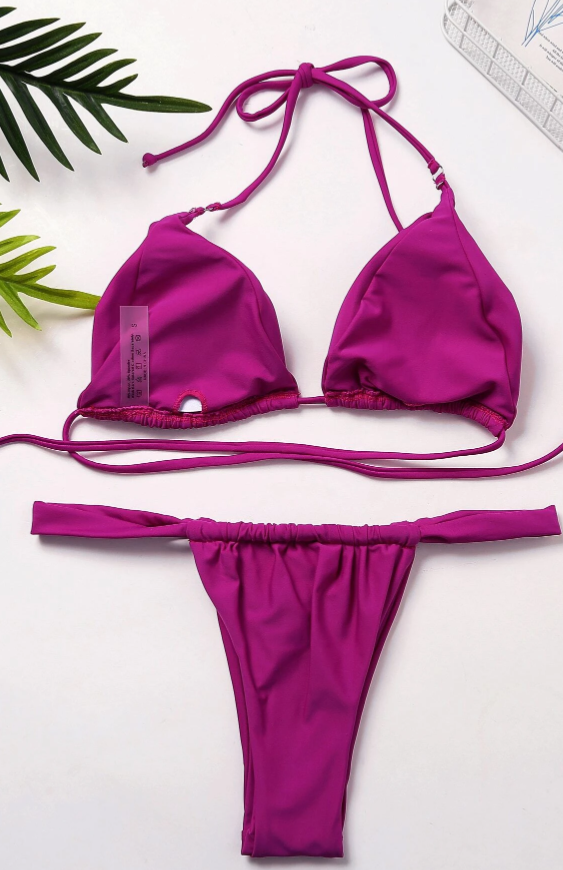 Purple 2 Piece Bikini Set