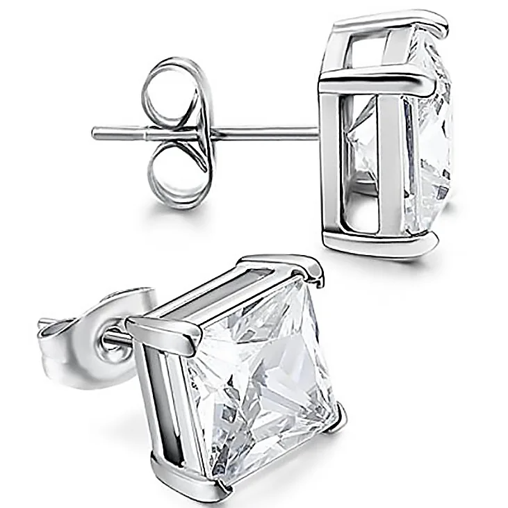 Bijou Cubic Zirconia Silver Earrings