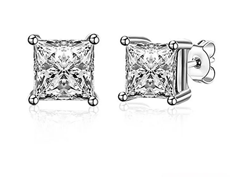 Bijou Cubic Zirconia Silver Earrings