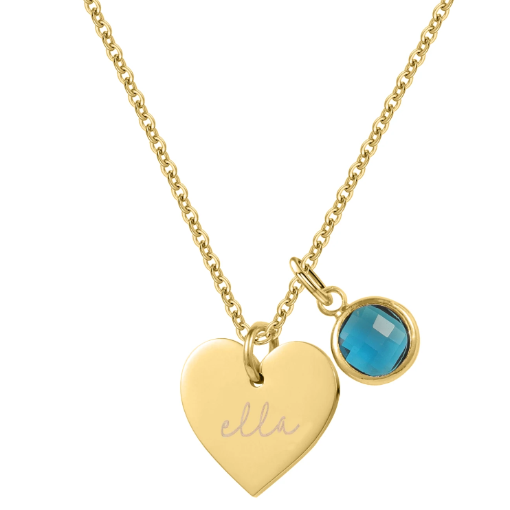 Elma Heart Personalised Necklace