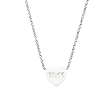 11:11 Heart Necklace