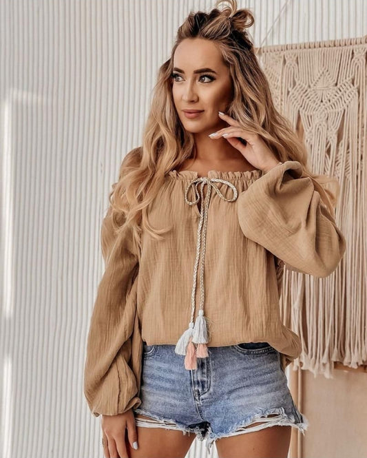 Long Sleeve Boho Top