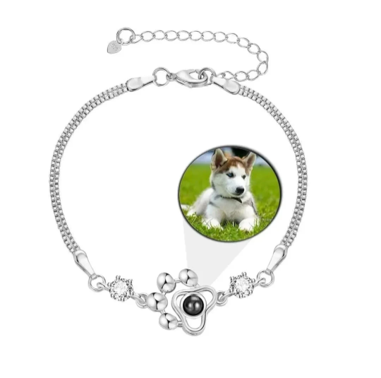 Paw Pet Photo Projection Bracelet