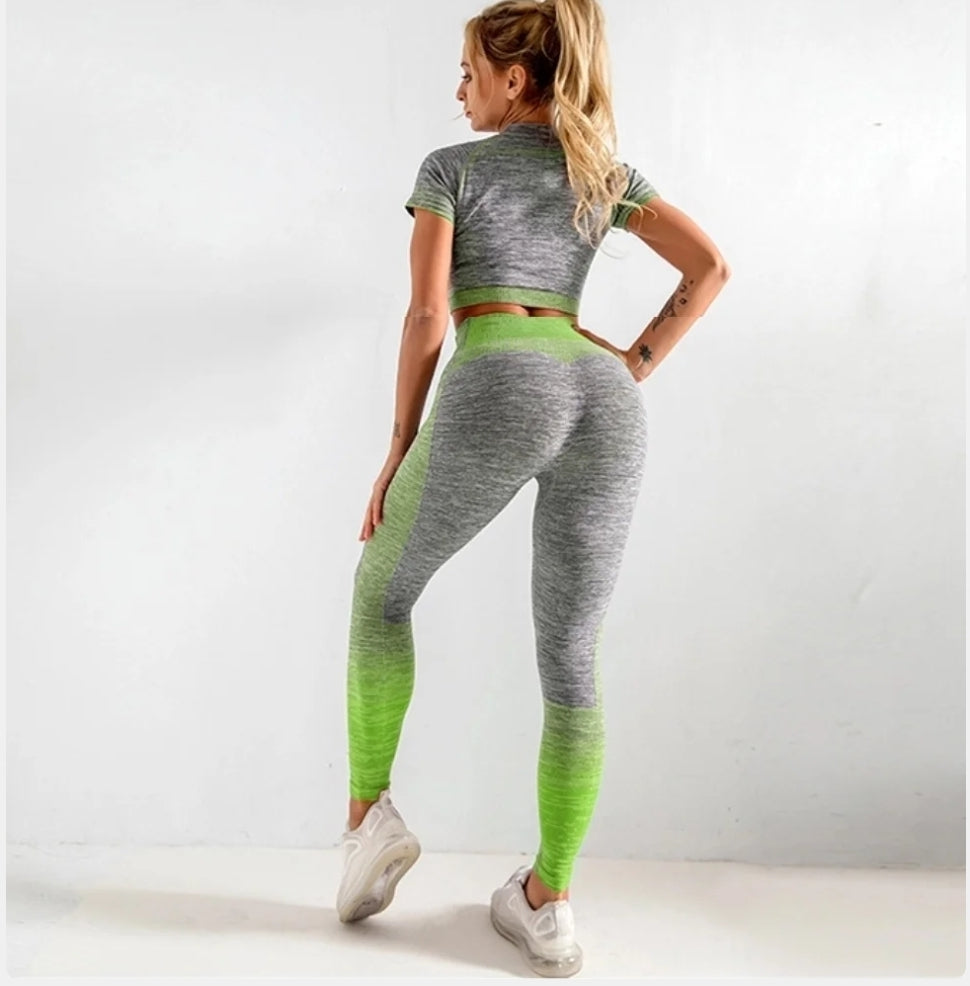 Gym Bunny Analise Green 2 Piece Set